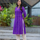 Seher  Cotton Silk Gota Patti Kurta