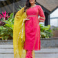 Rooh Hand Embroidered Chanderi Kurta