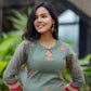 Neelkamal Intricate Hand Embroidered Chanderi Kurta