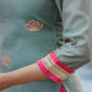 Neelkamal Intricate Hand Embroidered Chanderi Kurta