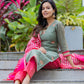 Neelkamal Intricate Hand Embroidered Chanderi Kurta