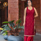 Rangini Cotton Silk Kurta with Delicate Embellishments