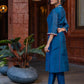 Rangrez Exquisite Hand Embroidered Chanderi Kurta