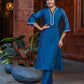 Rangrez Exquisite Hand Embroidered Chanderi Kurta