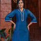Rangrez Exquisite Hand Embroidered Chanderi Kurta