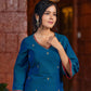 Noor - e - Neel Delicate Hand Embroidered Cotton Silk Kurta