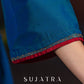 Noor - e - Neel Delicate Hand Embroidered Cotton Silk Kurta