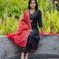 Raatrani Intricate Hand Embroidered Chanderi Kurta