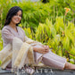 Mauve Mélange Chanderi Suit Set with Intricate Hand Embroidery