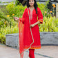 Riwaayat Cotton Silk Gotapatti Kurta