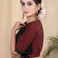 Trendy Cotton Ikat Combination Blouse with a Side Bow