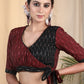 Trendy Cotton Ikat Combination Blouse with a Side Bow