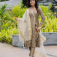 Noorani Cotton Silk Angarkha Kurta with Exquisite Tassle Detailing