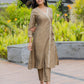 Noorani Cotton Silk Angarkha Kurta with Exquisite Tassle Detailing