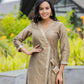 Noorani Cotton Silk Angarkha Kurta with Exquisite Tassle Detailing