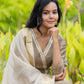 Noorani Cotton Silk Angarkha Kurta with Exquisite Tassle Detailing