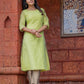 Baagh Delicate Antique Hand Embroidered Chanderi Kurta