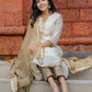 Sitara Hand Embroidered Pleated Chanderi Kurta