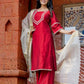 Utsavi Hand Embroidered Cotton Silk Kurta