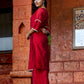 Utsavi Hand Embroidered Cotton Silk Kurta