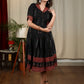 Exclusive Black Ajrakh Dress with beautiful maroon border