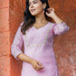 Chand Gulab Hand Embroidered Chanderi Kurta