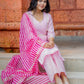 Chand Gulab Hand Embroidered Chanderi Kurta