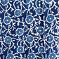 Floral Indigo Suit Set with Striped Indigo Bottom and Georgette Dupatta