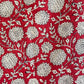 Floral Cotton Suit Set with Striped Ajrakh Bottom and Georgette Dupatta