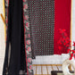 Black Kantha Suit Set with Maroon Bottom and Georgette Dupatta