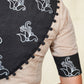 Beige Handloom Cotton Blouse With Hand Painted Motifs at the Back and sleeves and potli work