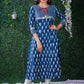 Indigo  Mix & Match Pattern kurta with mirror Hand Embroidery