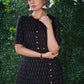 Black Ikat Assyemtric Front kurta