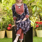 Elegant Cotton Ajrakh Combination Gota Lace Kurta with Pant - Dupatta Optional