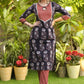 Elegant Cotton Ajrakh Combination Gota Lace Kurta with Pant - Dupatta Optional
