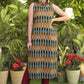 Smart Sleeveles Embellished Cotton IKat Kurti - Pant Optional