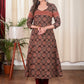 Comfortable Cotton A line Ajrakh Combination Kurta