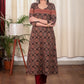 Comfortable Cotton A line Ajrakh Combination Kurta
