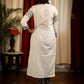 Straight Cut Cotton Handloom kurta with  Modern Embroidery Work and Smart Pockets