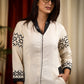 Straight Cut Cotton Handloom kurta with  Modern Embroidery Work and Smart Pockets