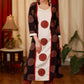 A - Line Cotton Ajrakh Kurta with Ajrakh Applique Work in the central Panel