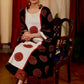A - Line Cotton Ajrakh Kurta with Ajrakh Applique Work in the central Panel