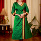 A- Line cotton silk Kurta / One Piece Dress with Maharashtrian Khun fabric