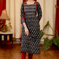 A - Line Ikat Combination Kurta / One Piece Dress