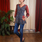 Unique Ajrak Print Combination Top