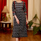 A - Line Ikat Combination Kurta / One Piece Dress