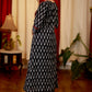 A - Line Ikat Combination Kurta / One Piece Dress