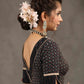 Exclusive Black Ajrakh Kantha with Ikat Combination Blouse