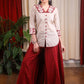 Cotton Handloom Beige Embroidered Shirt