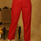 Classy Cotton Red Trouser